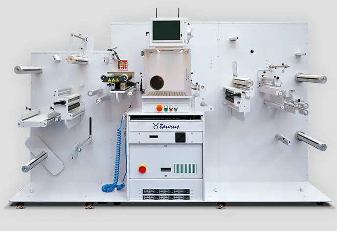 Taurus laser label finishing system