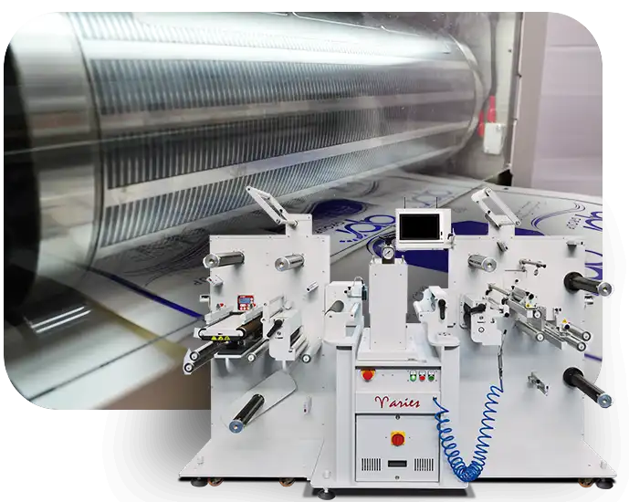 ARIES semi-rotary label finishing machine by D.P.R. srl – high performance, medium to industrial scale production