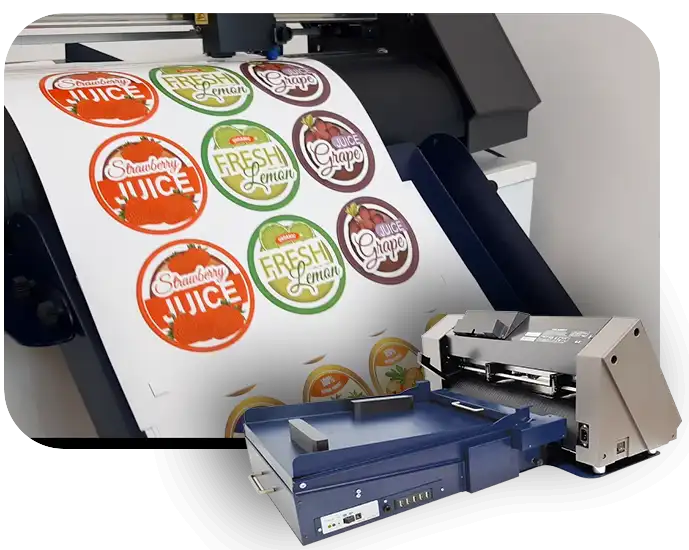 GEMINI digital finishing system for sheets by D.P.R. srl – automatic sheet feeding and cutting for adhesive sheets, cardboard, A4 A3 SRA3