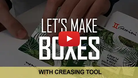 Video tutorial: LET'S MAKE BOXES - Easy tutorial create small boxes (with creasing tool) with our finisher GEMINI