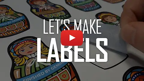 Video tutorial: LET'S MAKE LABELS - Easy tutorial to cut adhesive sheets with our finisher GEMINI