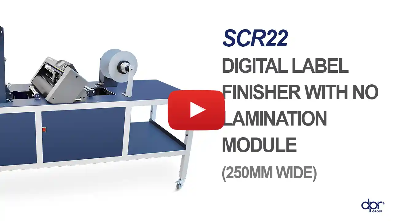 SCORPIO SCR22 digital label finishing system in action – official video by D.P.R. srl