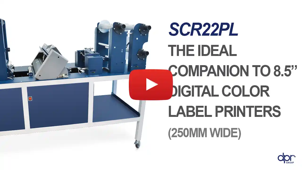 SCORPIO SCR22PL digital label finishing system in action – official video by D.P.R. srl