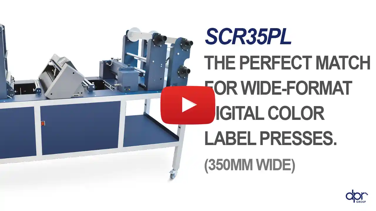 SCORPIO SCR35PL digital label finishing system in action – official video by D.P.R. srl